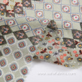 Woven Washed Printed Floral Chiffon Stretch Polyester Fabric